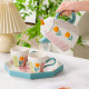 Porcelain Teapot & Cup Set 4 Pcs